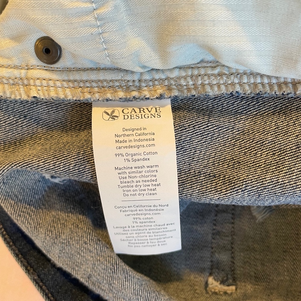 Carve Designs Maui Cut-off Denim Shorts Size 4 - Picture 4 of 4